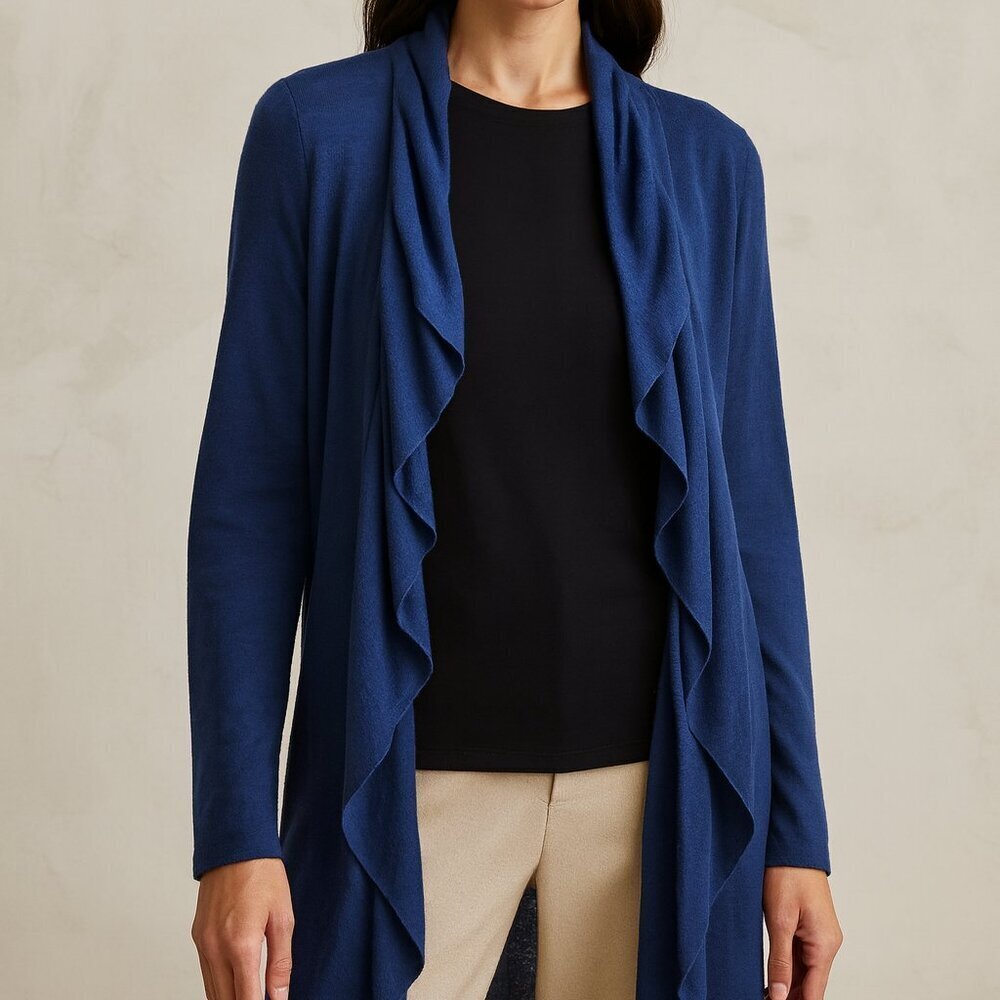 Magaschoni Silk/Cashmere Waterfall Sweater Sz 4